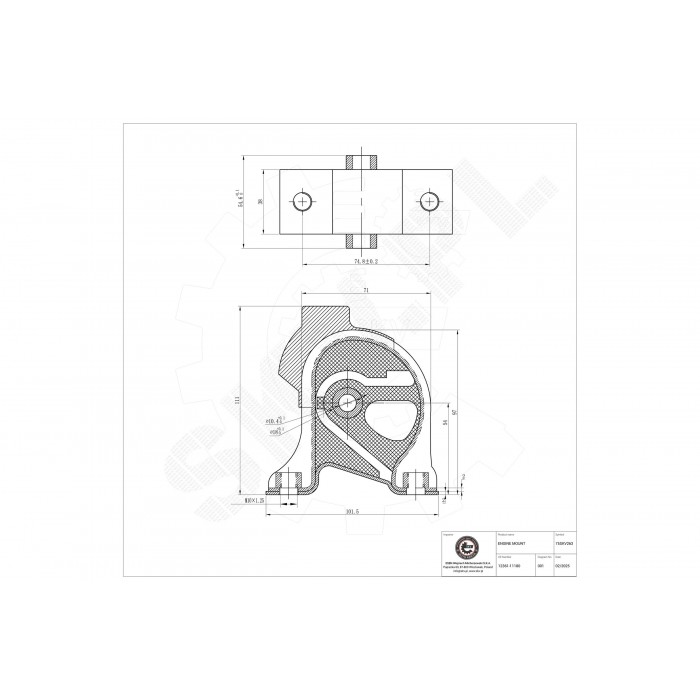 Support Moteur Avant Pour Toyota Corolla Sprinter A Trois Volumes 1236116190