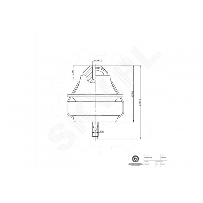 Support Moteur Avant Pour Volvo S60 I S80 V70 II XC70 XC90 30778951 8683936