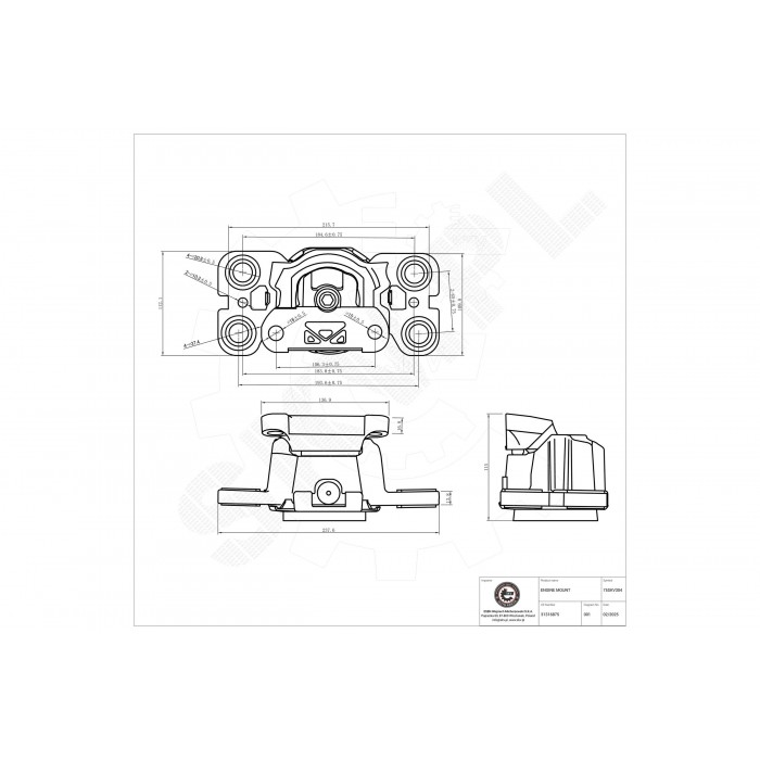 Support Moteur Avant Gauche Pour Volvo S60 II S80 V60 I V70 III XC60 31257727