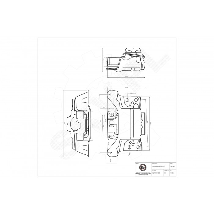 Support de Boite de Vitesses Pour VW Audi A3 Seat Skoda 5Q0199555BG 5Q0199555R