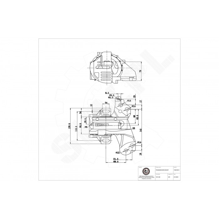 Support de Boite de Vitesses Pour Peugeot 407 Citroën C5 181398 181396