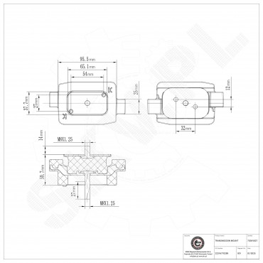 Support de Boite de Vitesses Pour BMW Série 5 E60 E61 F07 F10 F11 22316761094