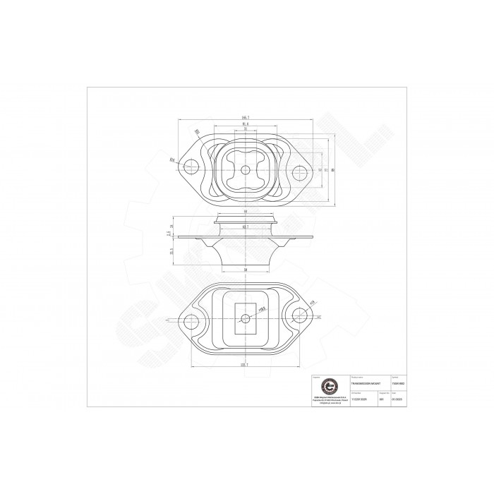 Support de Boite de Vitesses Pour Renault Duster Dacia Duster 112201332R