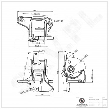 Support de Boite de Vitesses Pour Hyundai Elantra 218302D000