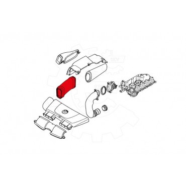 Tuyau d'Admission d'Air Pour BMW Série 3 E90 13717795284 7795284