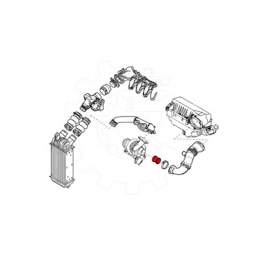 Manchon d'Admission d'Air Pour Peugeot 206 Fiat Citroën Mini 1434C8 9686311380