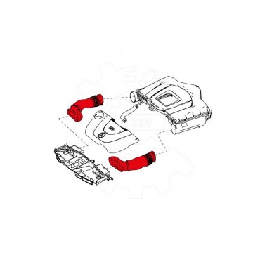 Tuyau d'Admission d'Air Pour Mercedes-Benz Classe C T-Model E 2720901282