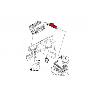 Tuyau d'Admission d'Air Pour Opel Astra F 836770 90351553