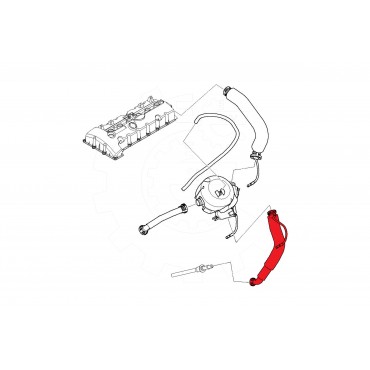 Tuyau d'évacuation Huile Carter Pour BMW Série 3 E90 E91 5 E60 E61 11157530829