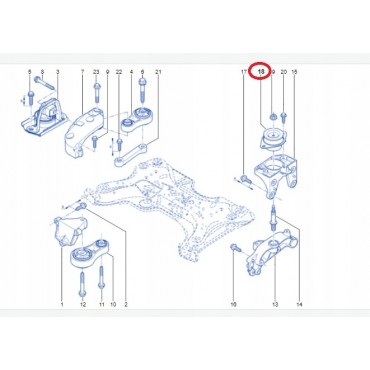 Support Moteur Gauche Pour Renault Opel Nissan Vauxhall 8200003824 1132300QAA