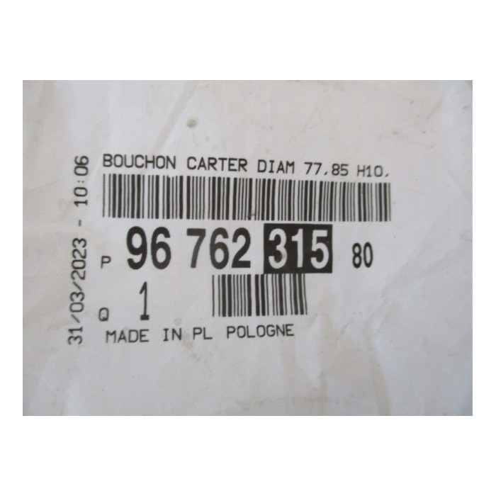 Bouchon Joint d'étanchéité Bloc Moteur Pour Peugeot 108 Opel Fiat Citroën