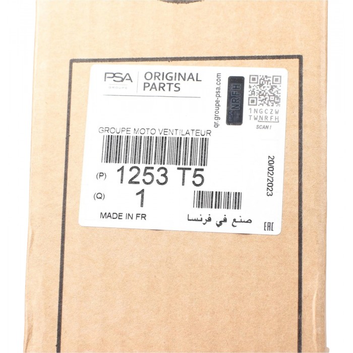 Ventilateur de Radiateur Pour Peugeot Citroën Berlingo DS 1253T5, 1253Q4 1253T5