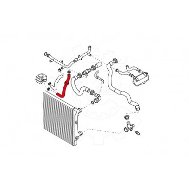 Tuyau de Refroidissement Pour VW Audi Seat Skoda 1K0121096AB 1K0121096AF