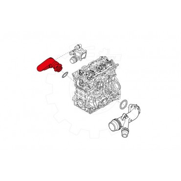 Tuyau de Refroidissement Pour BMW Série 1 E81 E87 E88 3 E46 E90 E91 11537501427