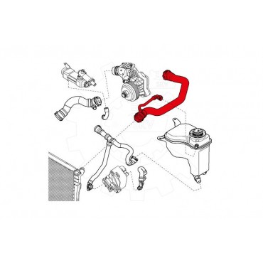 Tuyau de Refroidissement Pour BMW Série 1 E87 3 E90 E91 17124714092 17127789586