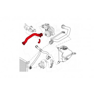 Tuyau de Refroidissement Pour BMW Série 1 E87 3 E90 E91 17127789721 7789721