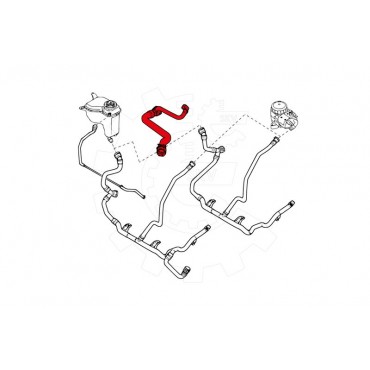 Tuyau de Refroidissement Pour BMW Série 1 E82 E88 3 E90 E91 X1 E84 17127531768