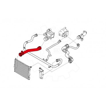 Tuyau de Refroidissement Pour BMW Série 3 E46 17127507749 7507749