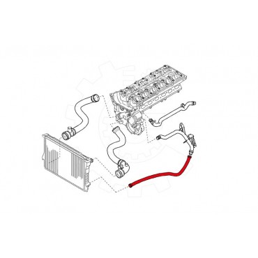 Tuyau de Refroidissement Pour BMW Série 3 E46 11531436410 1436410