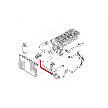 Tuyau de Refroidissement Pour BMW Série 5 E39 7 E38 11531438633 1438633