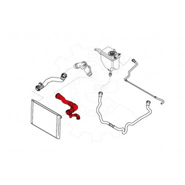 Tuyau de Refroidissement Pour BMW Série 5 E60 E61 17127519256 7519256
