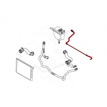 Tuyau de Refroidissement Pour BMW Série 5 E60 E61 6 E63 E64 17127521775 7521775