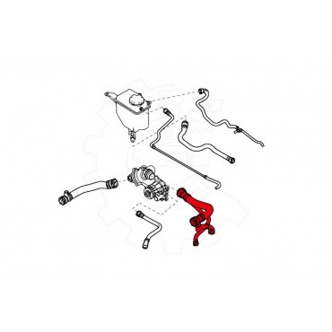 Tuyau de Refroidissement Pour BMW Série 5 E60 E61 6 E63 E64 17127519248 7519248