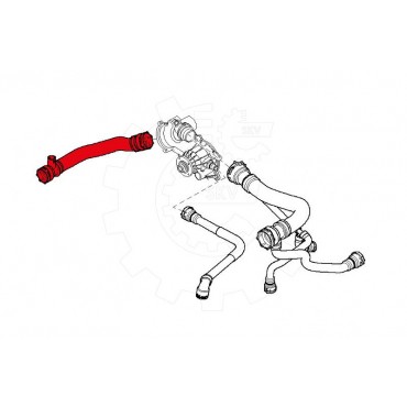 Tuyau de Refroidissement Pour BMW Série 5 E60 E61 6 E63 E64 17127508011