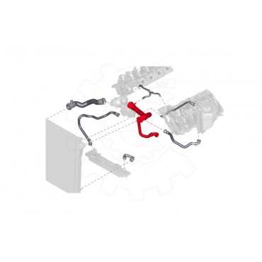 Tuyau de Refroidissement Pour BMW X5 E70 17127536230 7536230
