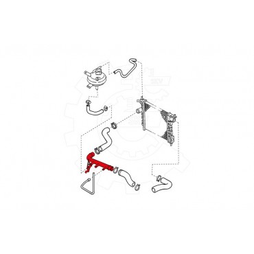 Tuyau de Refroidissement Pour Opel Astra F Corsa A B Vectra 1336086 90448854