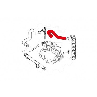 Tuyau de Refroidissement Pour Opel Astra F 1337282 1337291 1337382