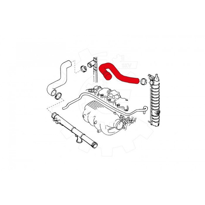 Tuyau de Refroidissement Pour Opel Astra F 1337282 1337291 1337382