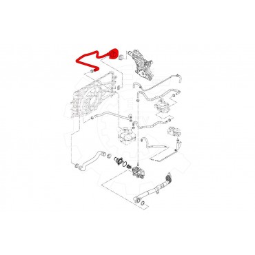 Tuyau de Refroidissement Pour Opel Astra G H Zafira B Vauxhall Astra IV V