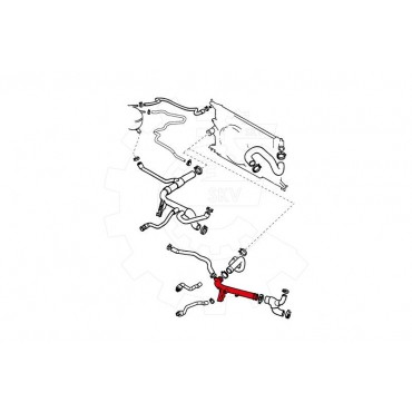 Tuyau de Refroidissement Pour Opel Vectra B 90499719