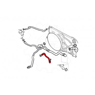 Tuyau de Refroidissement Pour Opel Vectra B 1337456 1337599