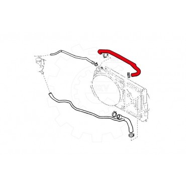 Tuyau de Refroidissement Pour Opel Vectra B 1336157 90572043