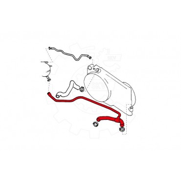 Tuyau de Refroidissement Pour Opel Vectra B 1336158 6336017