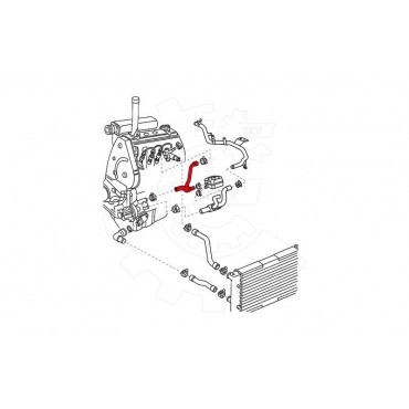 Tuyau de Refroidissement Pour VW Caddy II Golf III Passat Polo Sharan Vento Seat
