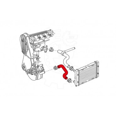 Tuyau de Refroidissement Pour VW Golf II Jetta I Passat Seat Toledo I