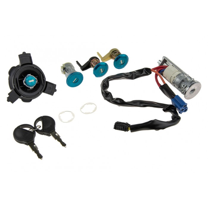 Jeu de Serrures de Portes + Allumage + Réservoir Pour Peugeot 206