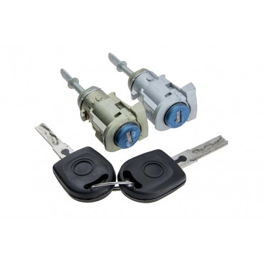 2 Barillet Serrure de Porte Avant Pour VW Bora Golf IV Polo Skoda Fabia I
