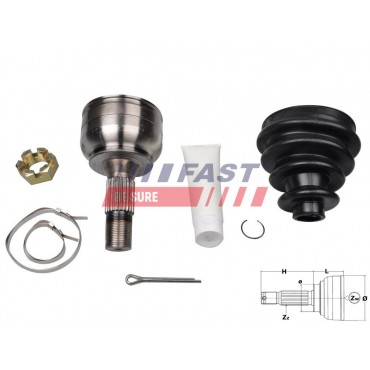 Tête de Cardan Arbre de Transmission Côté Roue Pour Peugeot 207 307 Citroën