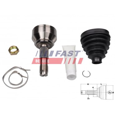 Tête de Cardan Arbre de Transmission Côté Roue Pour Peugeot Fiat Citroën