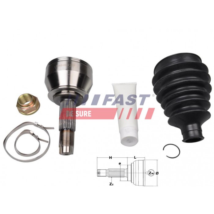 Tête de Cardan Arbre de Transmission Côté Roue Pour Fiat Doblo Palio 46307659