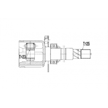 Tête de Cardan Arbre de Transmission Avant Droit Pour Fiat Fiorino 71789849