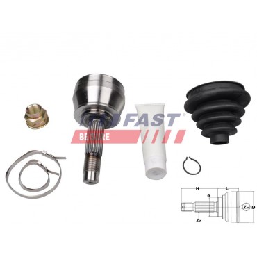 Tête de Cardan Arbre de Transmission Côté Roue Pour Fiat Palio 46307406