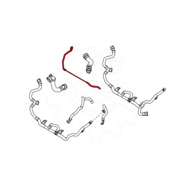 Tuyau d'écoulement Vase d'Expansion d'Eau Pour BMW E88 Série 1 E81 E82 7618510