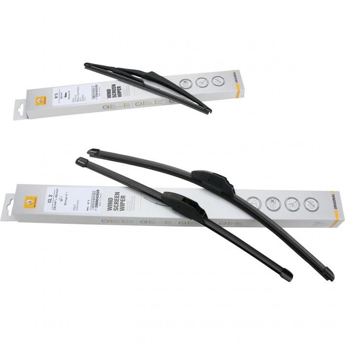 2 Balais D'essuie-Glace 530mm+450mm Pour Renault Clio II 288903431R, 288904292R