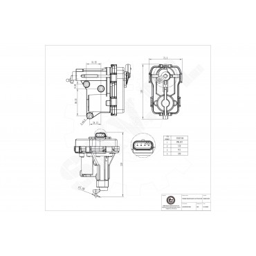 Actuateur de Turbo Wastegate Pour BMW Série 5 F07 F10 F11 54409880001