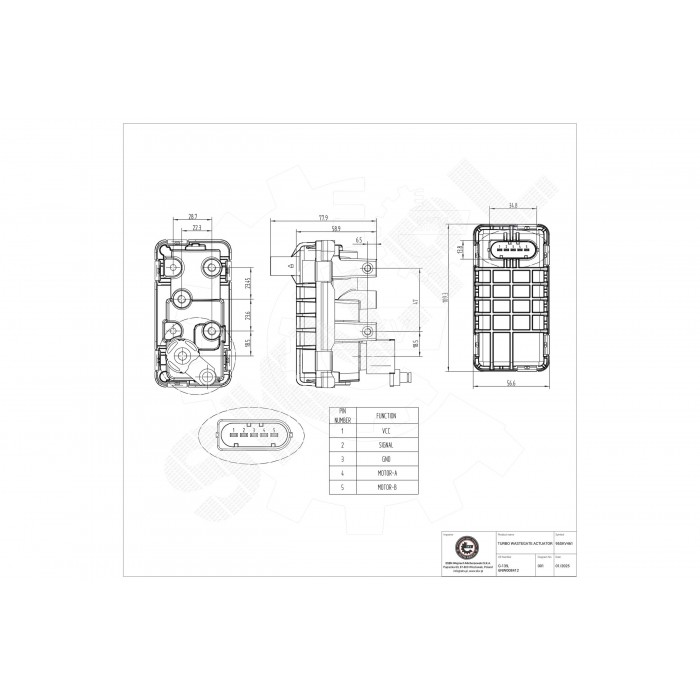 Actuateur de Turbo Wastegate Pour Ford Mondeo III Transit Jaguar X-Type